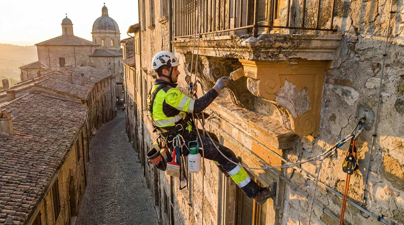 Rifacimento facciata industriale
